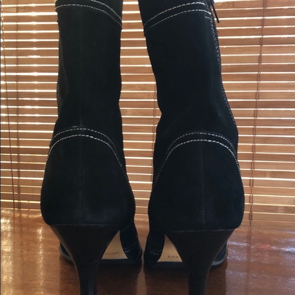 🍒 NINE WEST Black Suede Boots!!!! - Picture 3 of 13